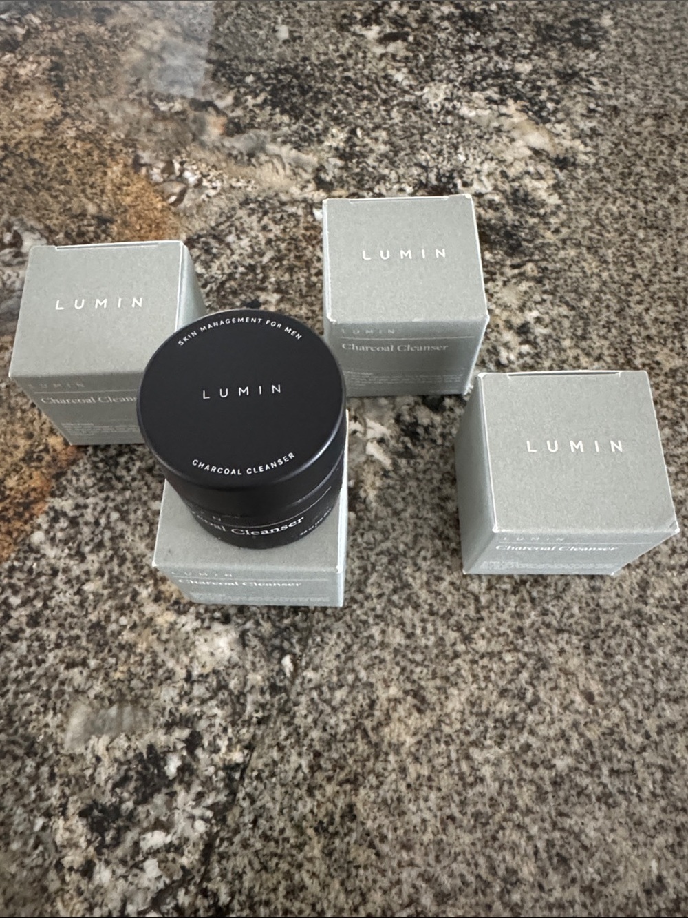 LUMIN charcoal cleanser men’s .68 oz new - Bundle of 4